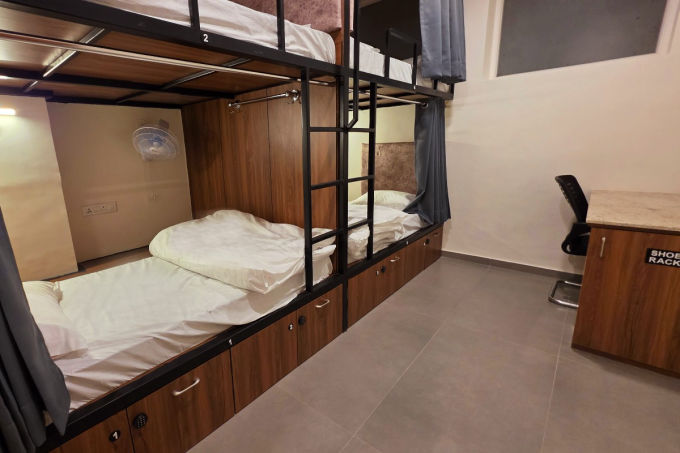 4 beds female dorm in Jaipur